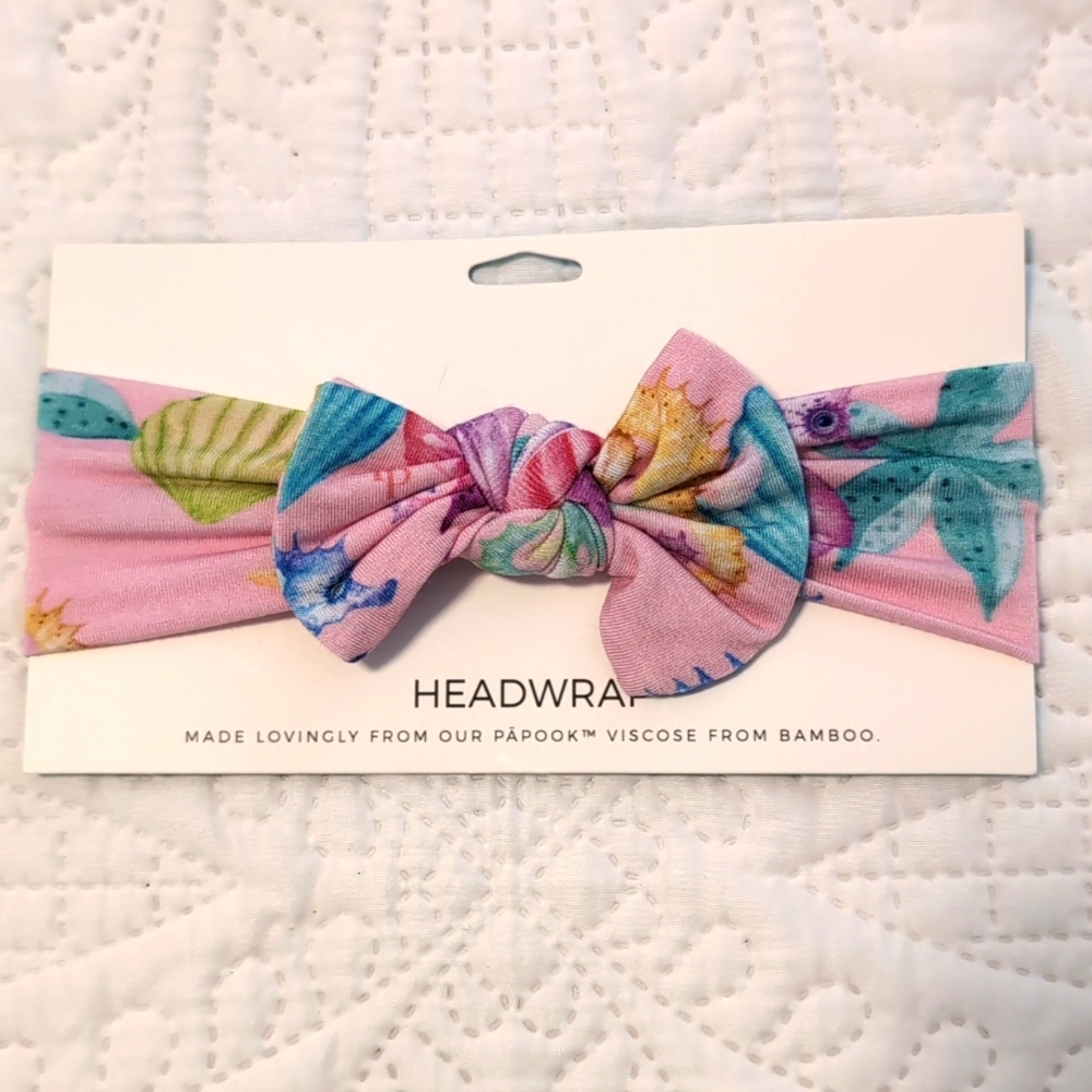 Posh Peanut Coral Seahorse Bow